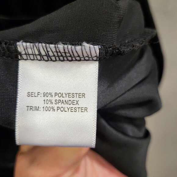 Rose+Olive Velvet Tunic Top Womens Size 1X Sheer Lace Trim 3/4 Sleeve Blouse - Picture 4 of 7